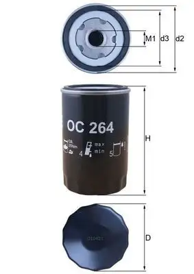 MAHLE OC264 Yağ Filtresi resmi
