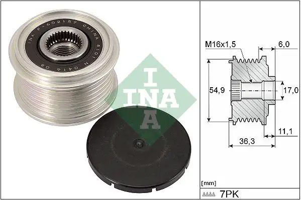 INA 535029810 Alternatör Kasnağı 231004JA0B resmi