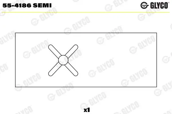 GLYCO 55-4186-SEMI Piston Kol Burcu 4711584 resmi