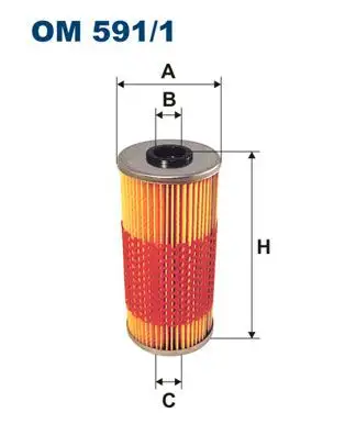 FILTRON OM591/1 Yağ Filtresi A0011849425 resmi