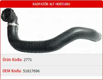 MASTER M2771 Radyatör Alt Hortumu 51817696 resmi