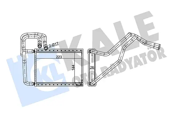 KALE 347405 Kalorifer Radyatörü 971382F005 resmi