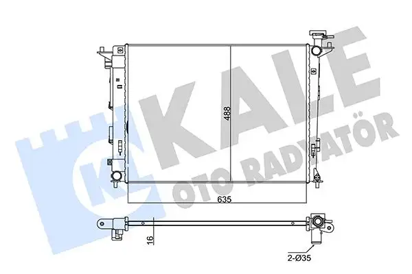 KALE 346145 Radyatör 253102Y501 resmi