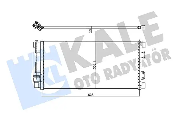 KALE 343195 Klima Radyatörü resmi