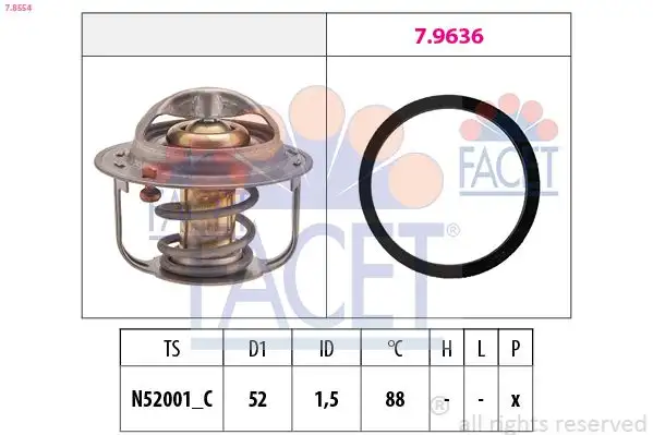 FACET 7.8554 Termostat resmi