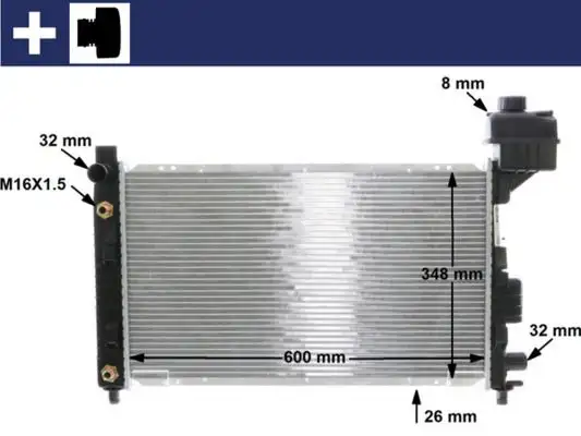 MAHLE CR323000S Radyatör A1685000302 resmi