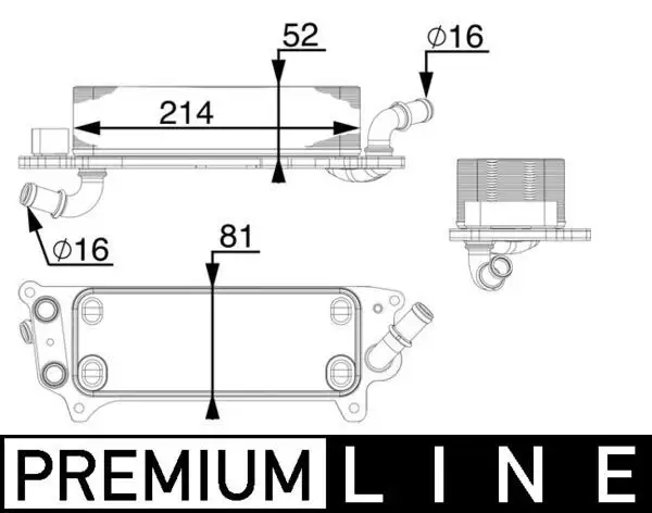 MAHLE CLC77000P Şanzıman Yağ Soğutucu 4G0317021K resmi