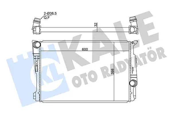 KALE 362715 Radyatör 17118623368 resmi