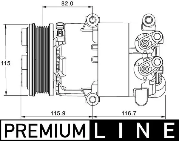 MAHLE ACP1332000P Klima Kompresörü resmi