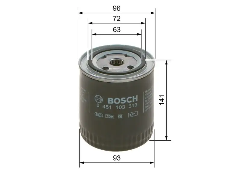 BOSCH 0451103313 Yağ Filtresi resmi