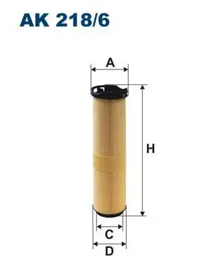 FILTRON AK218/6 Hava Filtresi A6460940304 resmi