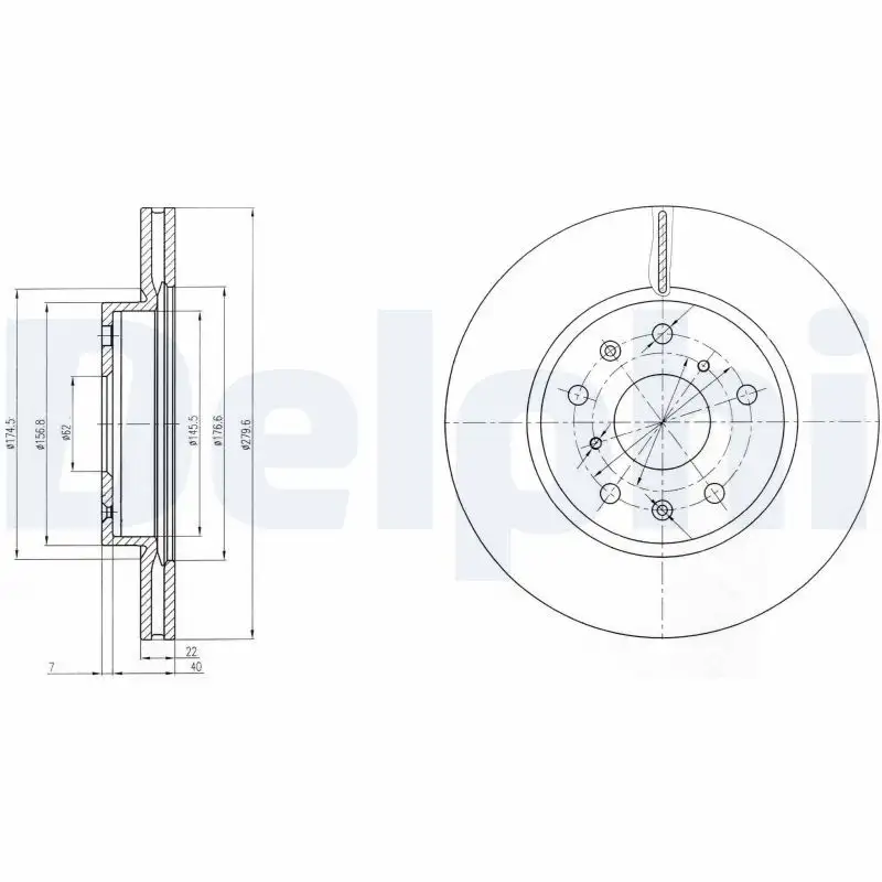 DELPHI BG4093C Ön Fren Diski resmi