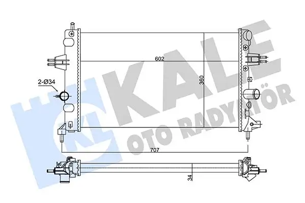 KALE 354105 Radyatör 93179909 resmi