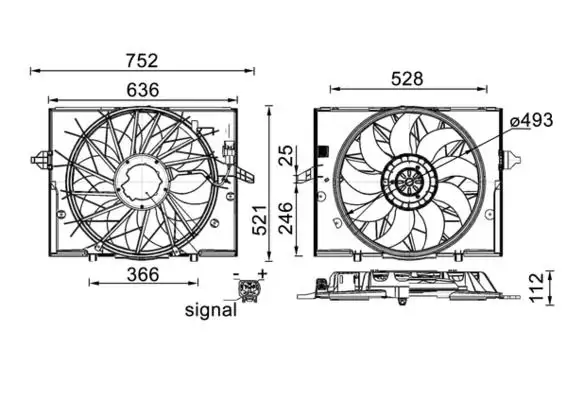 MAHLE CFF336000S Fan Motoru 17427543282 resmi