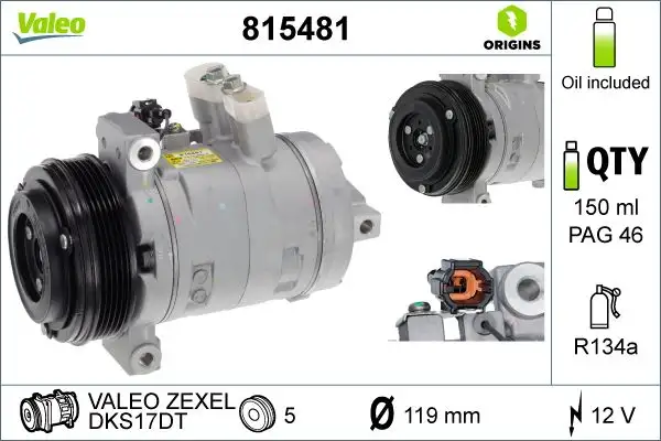 VALEO 815481 Klima Kompresörü 926004JA1A resmi