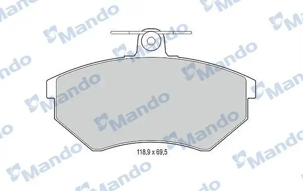 MANDO MBF015089 Ön Fren Balatası resmi