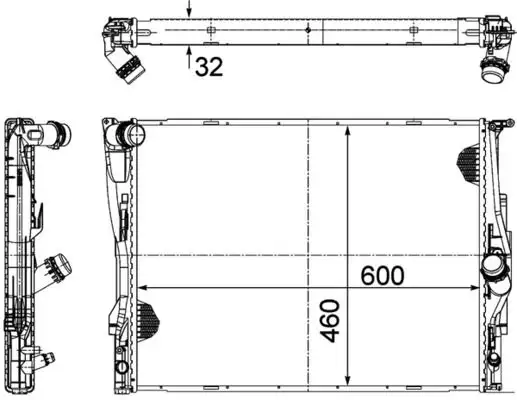 MAHLE CR1711000P Radyatör 17117562079 resmi