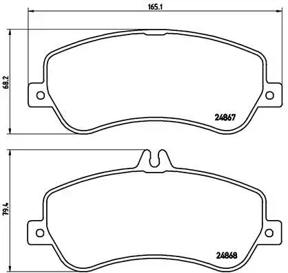 BREMBO P50086 Ön Fren Balatası resmi