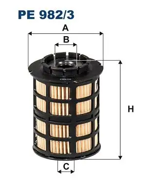 FILTRON PE982/3 Yakıt Filtresi 96896403 resmi
