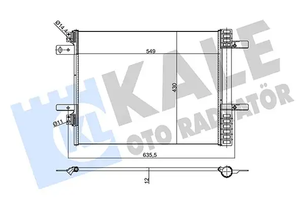 KALE 355160 Klima Radyatörü 9817275680 resmi