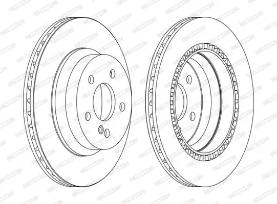 FERODO DDF1672C Arka Fren Diski A2114230912 resmi
