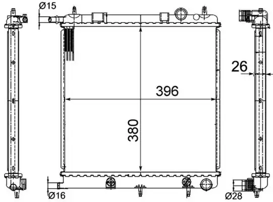 MAHLE CR556000S Radyatör resmi