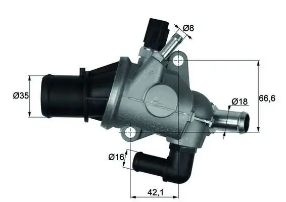 MAHLE TI16388 Termostat 60672655 resmi