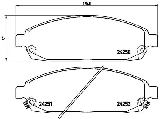 BREMBO P37010 Ön Fren Balatası resmi
