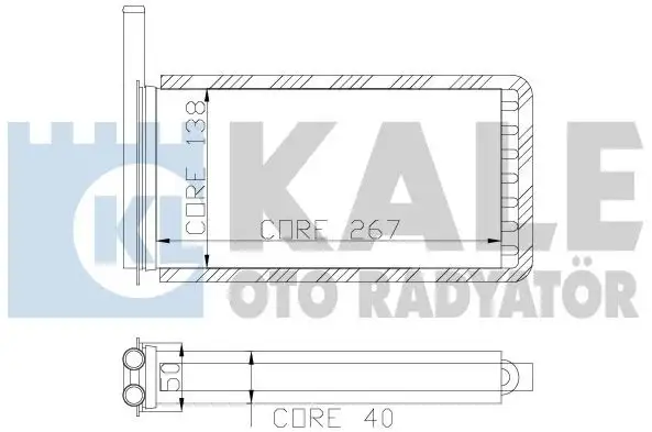 KALE 0285842AL Kalorifer Radyatörü resmi