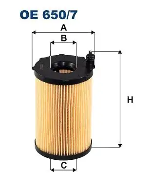 FILTRON OE650/7 Yağ Filtresi 059198405 resmi