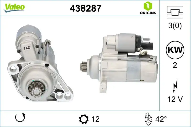 VALEO 438287 Marş Motoru resmi