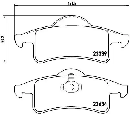 BREMBO P37006 Arka Fren Balatası resmi