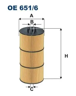 FILTRON OE651/6 Yağ Filtresi resmi