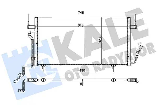 KALE 385500 Klima Radyatörü 6455Y2 resmi
