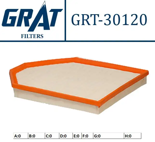 GRAT 30120 Hava Filtresi 13717601868 resmi