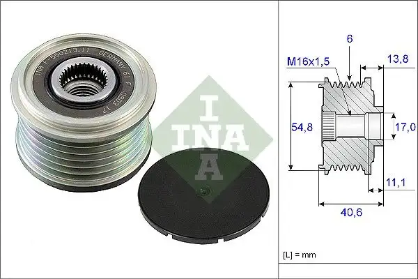 INA 535010210 Alternatör Kasnağı resmi