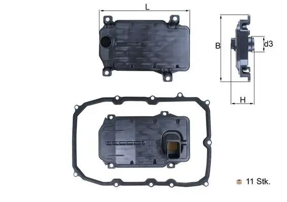 MAHLE HX187KIT Şanzıman Filtresi 0C8325435 resmi