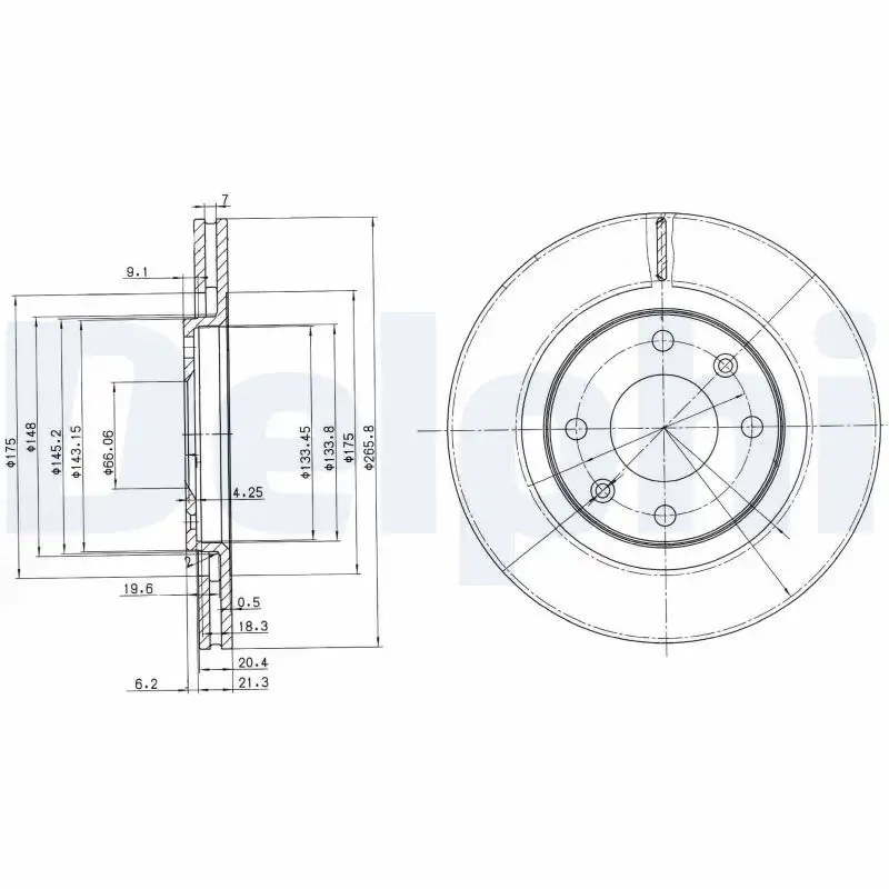 DELPHI BG2387 Ön Fren Diski resmi