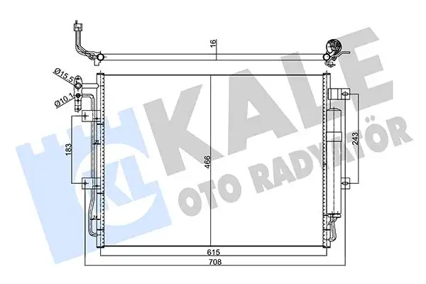 KALE 358065 Klima Radyatörü resmi