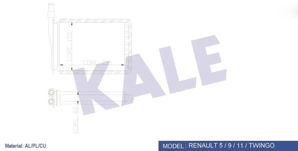 KALE 0581852AL Kalorifer Radyatörü resmi