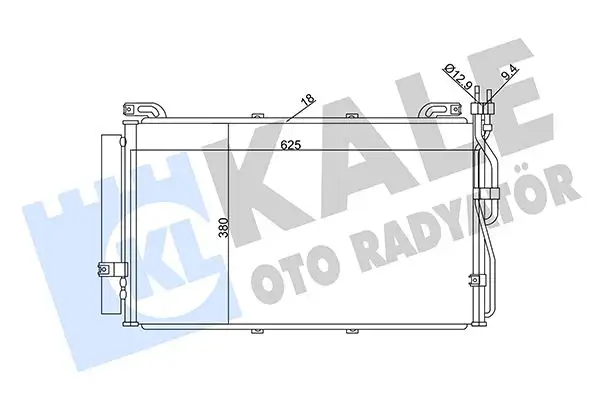KALE 342995 Klima Radyatörü 9760617801 resmi
