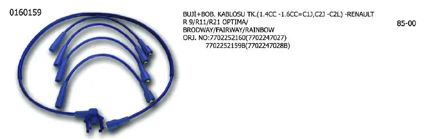 ÜNÜVAR 0160159 Buji Kablosu resmi