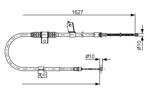 BOSCH 1987482274 El Fren Halatı (Arka Sağ) 4820A104 resmi