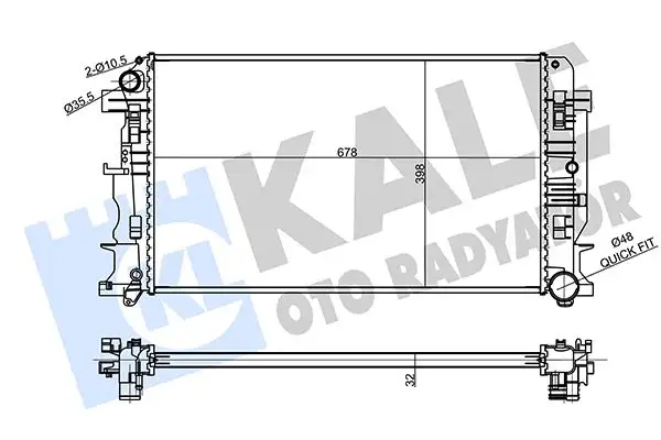 KALE 354980 Radyatör resmi