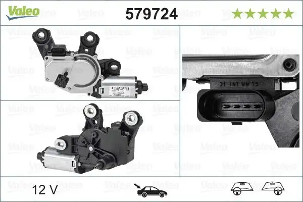 VALEO 579724 Silecek Motoru (Arka) resmi