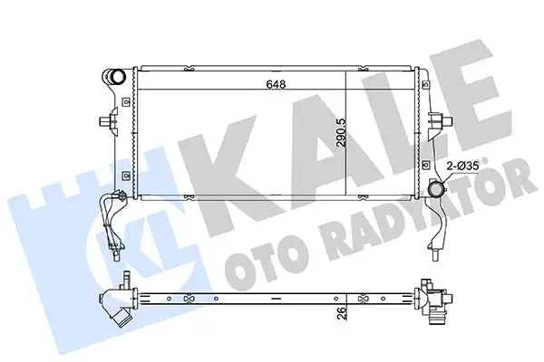 KALE 363520 Radyatör 25310F2200 resmi