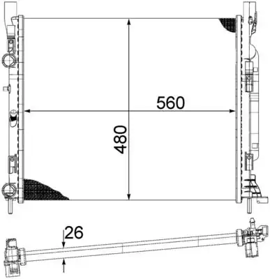 MAHLE CR1155000S Radyatör 8200455801 resmi