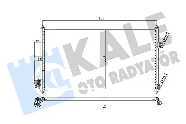 KALE 345795 Klima Radyatörü resmi