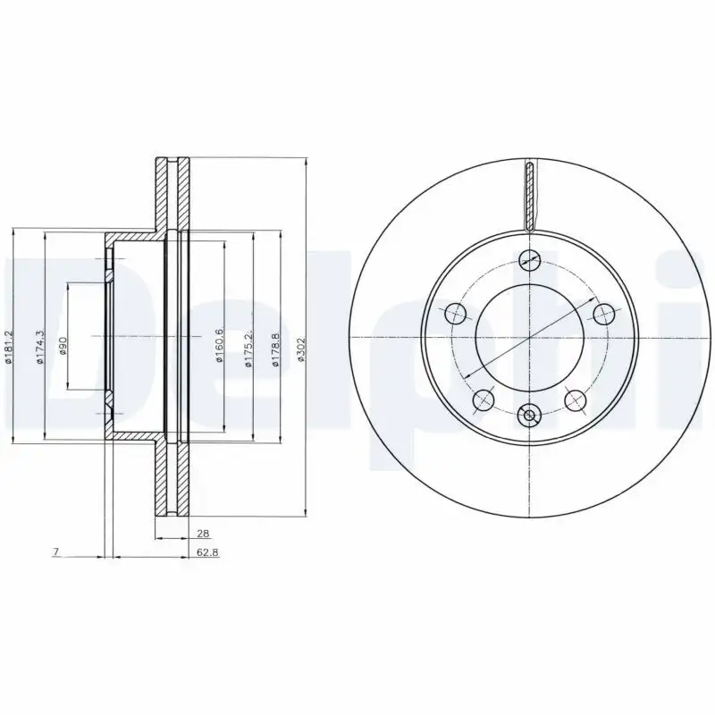 DELPHI BG4328 Ön Fren Diski resmi