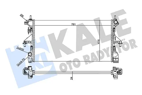 KALE 356960 Radyatör resmi